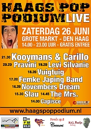 Poster Haags PopPodium Live festival 2010 Den Haag